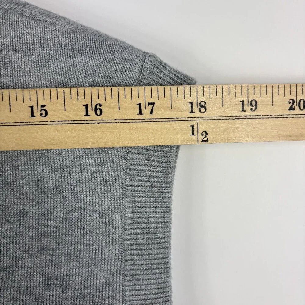 Greg Norman Mens Sweater Vest M Gray blue Golf Argyle Spring Preppy Academia - Picture 9 of 9